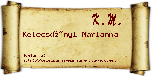 Kelecsényi Marianna névjegykártya