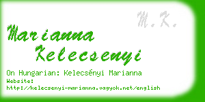 marianna kelecsenyi business card