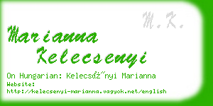 marianna kelecsenyi business card